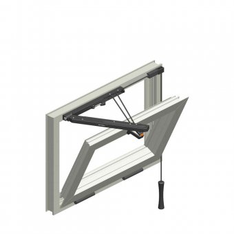 Actionare la distanta,manuala, ferestre, cu snur, ALB