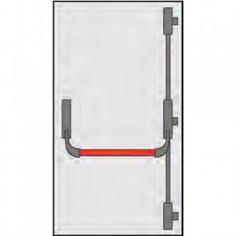 Manere antipanica CISA usi 1 canat inch. 3 pct. CU maner ext.