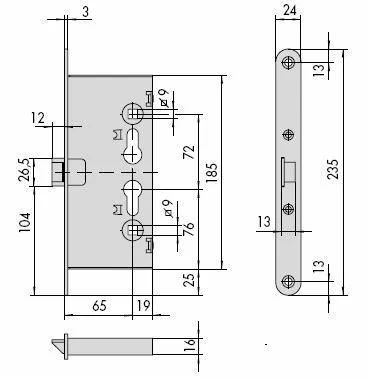 Broasca antipanica usi metalice si antifoc