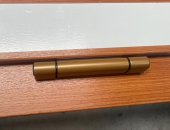 Balama cilindrica 3D, RONDA GERMANIA pentru usi PVC ALB