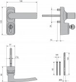 Maner Exterior Antipanica FAPIM 8568A – 55 EUR