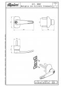 Maner exterior antipanica FAPIM butuc integrat 8567