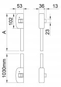 Mecanism antipanica ANTIPANIC PUSH PAD 3 puncte cu maner ext si cheie
